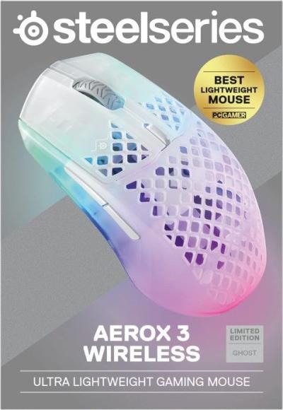 Steelseries Aerox 3 Wireless Gaming Mouse Ghost