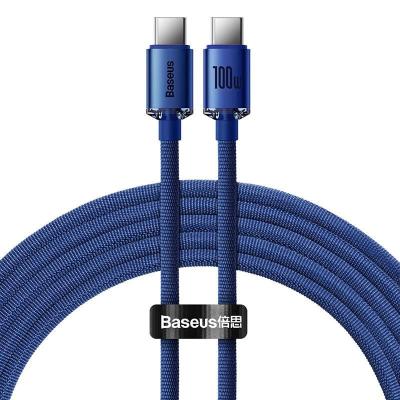 Baseus Crystal Shine USB-C - USB-C Cable Blue