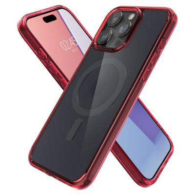 Spigen iPhone 15 Pro Max Case Ultra Hybrid MagSafe (MagFit) Frost Deep Red