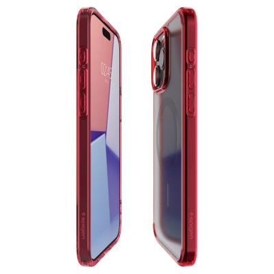 Spigen iPhone 15 Pro Case Ultra Hybrid MagSafe (MagFit) Frost Deep Red