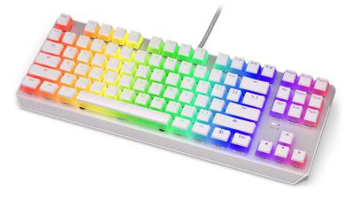 Endorfy Thock TKL Blue Switch Mechanical Keyboard Pudding Onyx White US