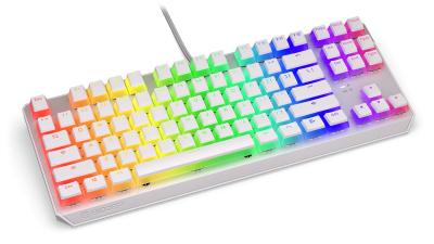 Endorfy Thock TKL Brown Switch Mechanical Keyboard Pudding Onyx White US