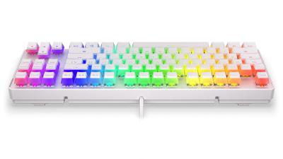 Endorfy Thock TKL Brown Switch Mechanical Keyboard Pudding Onyx White US