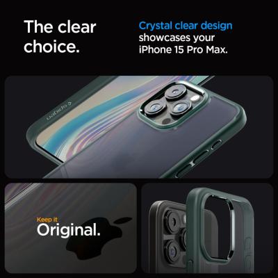 Spigen iPhone 15 Pro Max Case Ultra Hybrid Frost Green