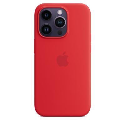 Apple iPhone 14 Pro Silicone Case with MagSafe Red