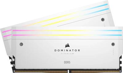 Corsair 64GB DDR5 6400MHz Kit(2x32GB) Dominator Titanium RGB White