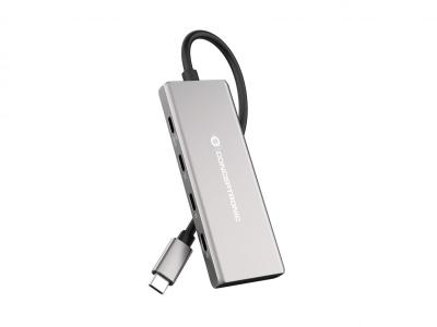 Conceptronic  HUBBIES17G 7-Port USB3.2 Gen 2 Hub Grey