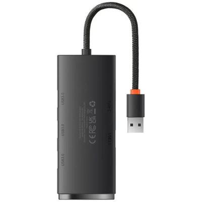 Baseus Lite Series 4in1 USB3.0 Hub Black