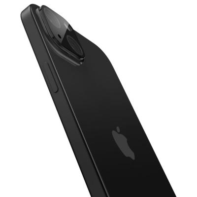 Spigen  iPhone 15/15 Plus/14/14 Plus Glass tR Optik Black (2 Pack)