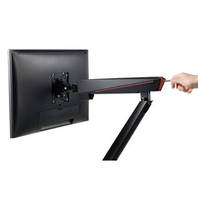 Logilink Dual monitor mount gaming gas spring 17"-32" Black