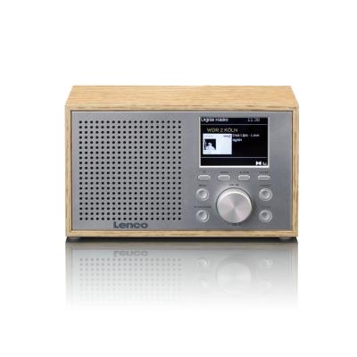 Lenco DAR-017WH Compact and stylish DAB+/FM radio with Bluetooth Oakwood