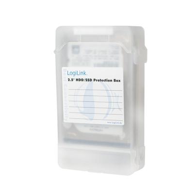 Logilink Protection box for 2x 2.5" HDDs Transparent