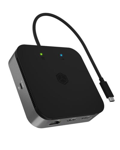 Raidsonic IcyBox 7-in-1 USB4 DockingStation with dual video output