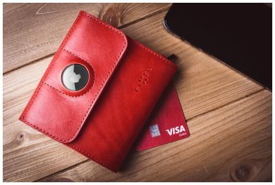 FIXED FIXED Classic Wallet for AirTag Red