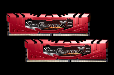 G.SKILL 16GB DDR4 2400MHz Kit(2x8GB) FlareX Red (for AMD)