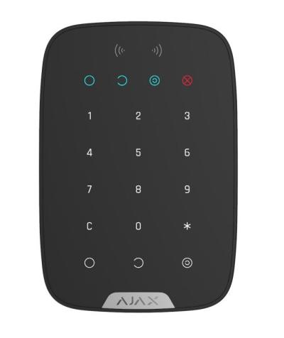 AJAX Keypad Plus kezelő; fekete