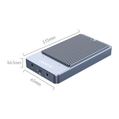 Orico Dual-bay M.2 NGFF SATA SSD Enclosure Grey