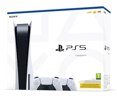 Sony Playstation 5 825GB Digital Edition White + 2 DualSense kontroller