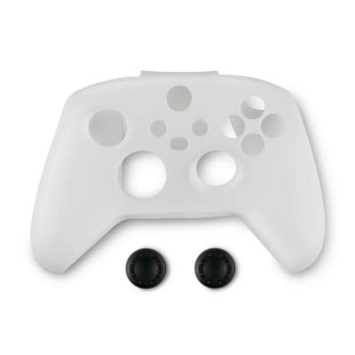 Spartan Gear Controller Silicon Skin Cover and Thumb Grips White (XBX)