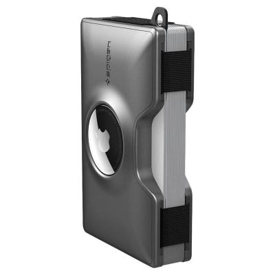 Spigen Wallet S Card Holder with Card Key Ring, gunmetal - AirTag