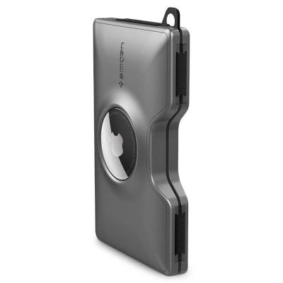 Spigen Wallet S Card Holder with Card Key Ring, gunmetal - AirTag