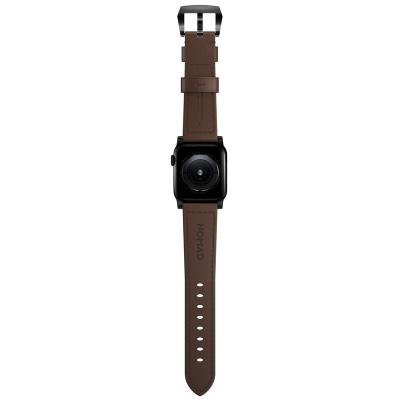 Nomad Traditional Band, black hardware/rustic brown - AW Ultra 2/1 (49mm) 9/8/7 (45mm)/6/SE/5/4 (44m