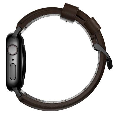 Nomad Traditional Band, black hardware/rustic brown - AW Ultra 2/1 (49mm) 9/8/7 (45mm)/6/SE/5/4 (44m