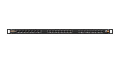 NIKOMAX 24-port Patch Panel 0,5U Black
