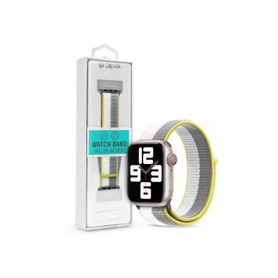 Devia Nylon Braided Adjustable two-tone Watch Loop 42-49mm Lilac