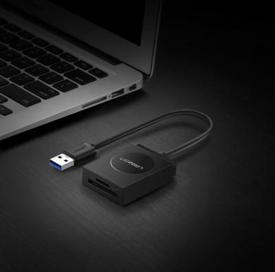 UGREEN USB SD+microSD Card Reader Black