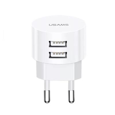 Usams CC080 2xUSB hálózati töltő adapter White