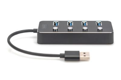 Digitus DA-70247 USB3.0 4-Port Hub Aluminum