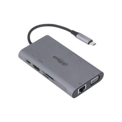 Dahua TC39 9 in 1 USB 3.1 Type-C to USB 3.0 + HDMI + RJ45 + VGA + SD/TF +PD Docking Station