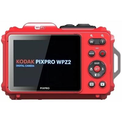Kodak Pixpro WPZ2 Red + 2db akku 16GB microSD Card