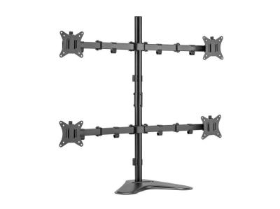 EQuip 17"-32" Articulating Quad Monitor Tabletop Stand Black
