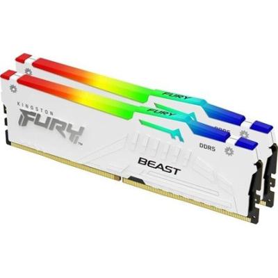 Kingston 32GB DDR5 5200MHz Kit(2x16GB) Fury Beast RGB White