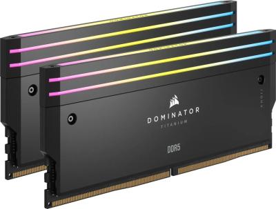 Corsair 64GB DDR5 6600MHz Kit(2x32GB) Dominator Titanium RGB Black
