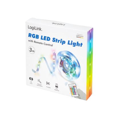 Logilink RGB-LED-tape with remote control self-adhesive 3m