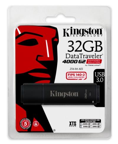 Kingston 32GB DT4000 G2 with Management USB3.0 Black