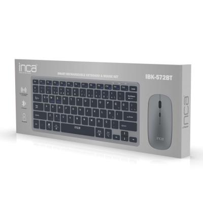 INCA IBK-572BT Wireless Keyboard & Mouse Grey US