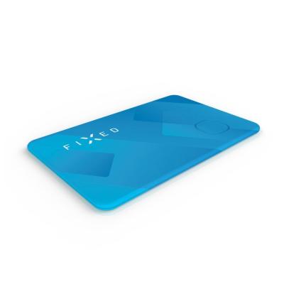 FIXED Smart tracker Tag Card with Find My support Wireless Charging Blue