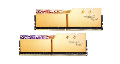 G.SKILL 128GB DDR4 4000MHz Kit(4x32GB) Trident Z Royal Gold