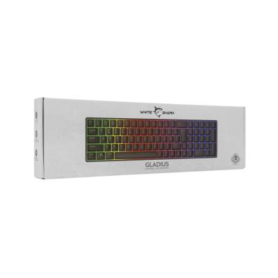 White Shark GK-001114B Gladius RGB Gaming keyboard Black US