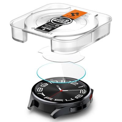 Spigen Glass tR EZ Fit 2 Pack for Samsung Galaxy Watch6 Classic 43mm
