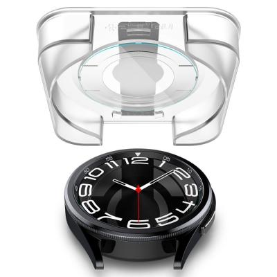Spigen Glass tR EZ Fit 2 Pack for Samsung Galaxy Watch6 Classic 43mm