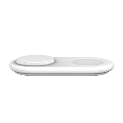Belkin BOOST Charge Pro 2in1 Qi2 15w Magnetic Charging Pad White