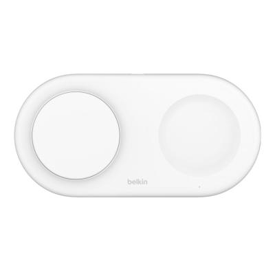 Belkin BOOST Charge Pro 2in1 Qi2 15w Magnetic Charging Pad White