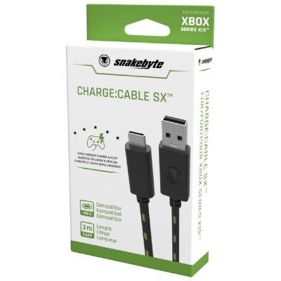 snakebyte USB Charge Cable for Xbox Series X|S Black/Green