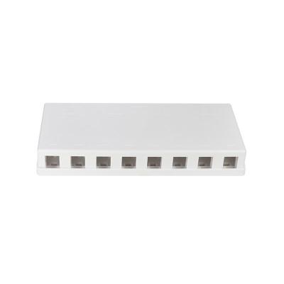 Logilink Empty box for 8 keystone modules surface mount white