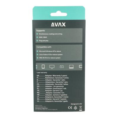 Avax AD600 CONNECT+ Card Reader Silver